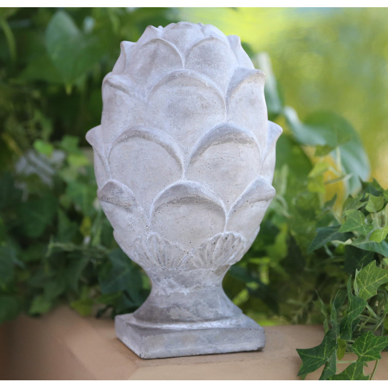 Alcott Hill® Miesner Plant And Flower Concrete Garden Statue Wayfair